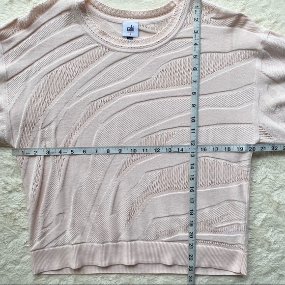 CAbi #5631 Pink Shy Boxy Pullover Sweater small - Picture 7 of 12